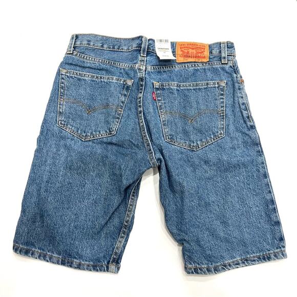 Levi Signature Mens 505 Regular Fit Shorts Medium Wash NWT SZ 32 - Picture 8 of 8